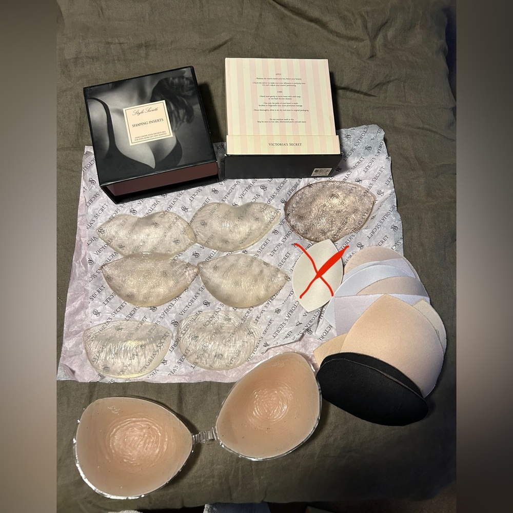 Silicone bra inserts lot clear many and bra pads used